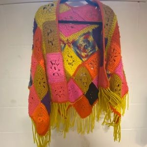 VINTAGE hippie shawl